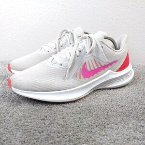 Nike Downshifter 10 Womens Size 10 Running Shoes Light Gray Pink CI9984-002